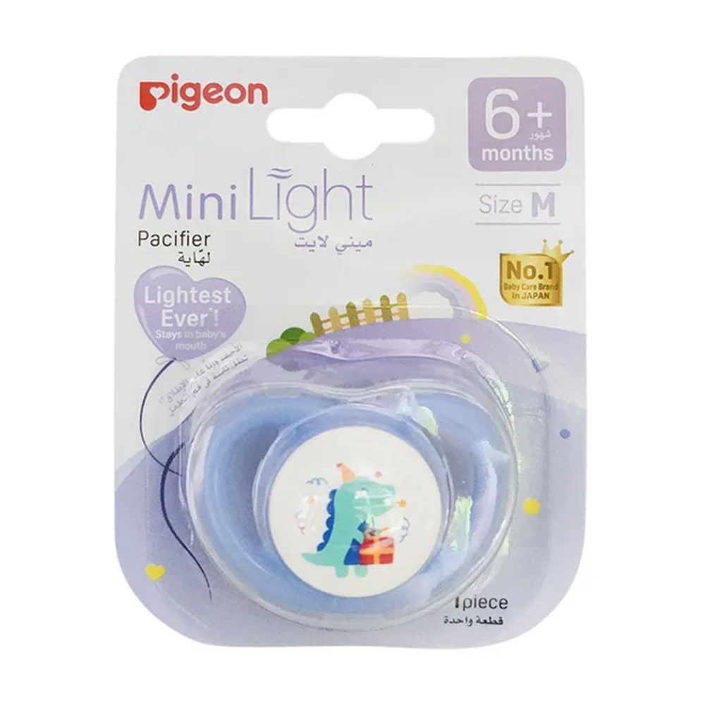 Pigeon Minilight Pacifier M 6+m Boy 1"s