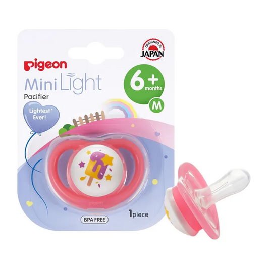 Pigeon Minilight Pacifier M 6+m Girl 1"s