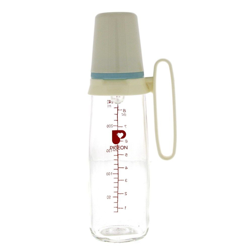 Pigeon K8 Glass Bottle W/Hdl 240 Ml