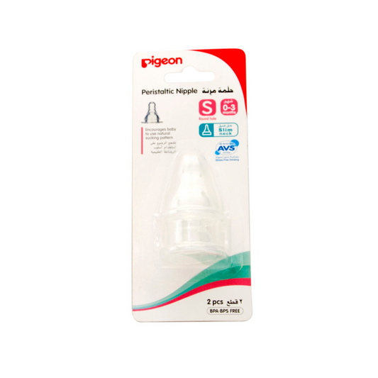 Pigeon Peristaltic Nipple (M)2 Pcs Blister