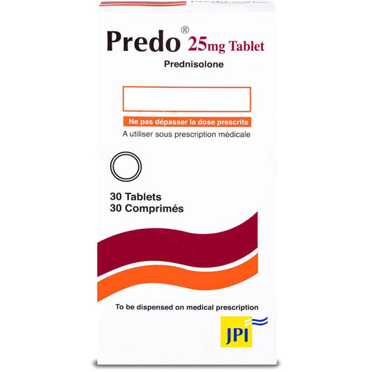 Predo 25mg Tablets 30s (Prednisolone)