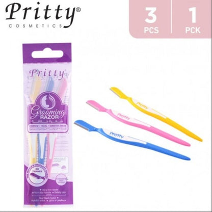 Pritty Facial Razor 3pc (FRTV-3PE)