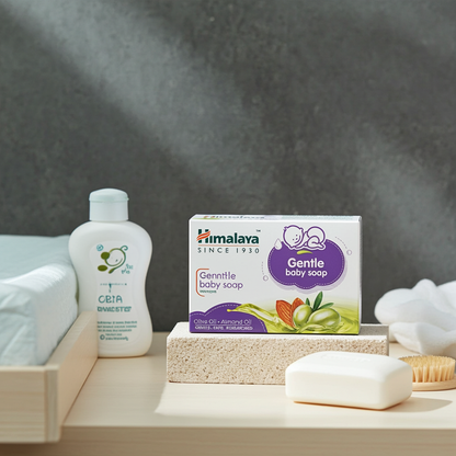 Himalaya Gentle Baby Soap 125g – Mild Herbal Soap for Soft, Healthy Baby Skin
