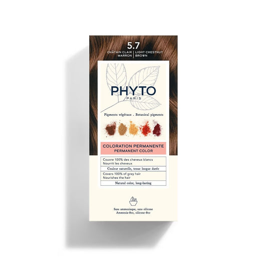 PHYTO Color Permanent Hair Color Kit Shade 5.7 Chestnut Brown