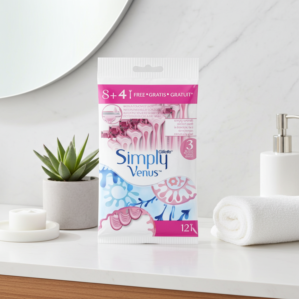 Gillette Simply Venus 3 Disposable Razors 8+4S
