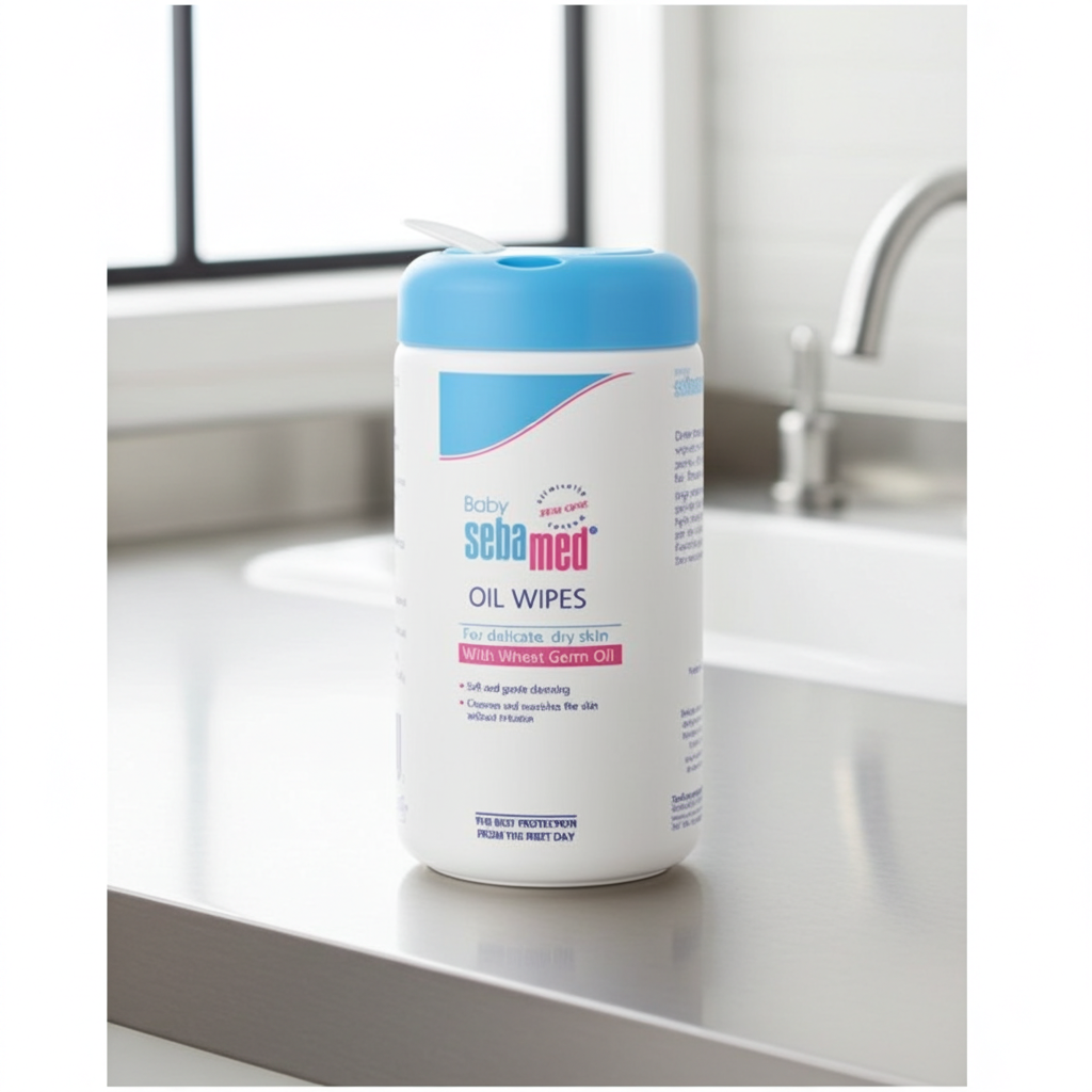 Sebamed Baby Oil Wipes with Wheat Germ Oil 70 Pieces