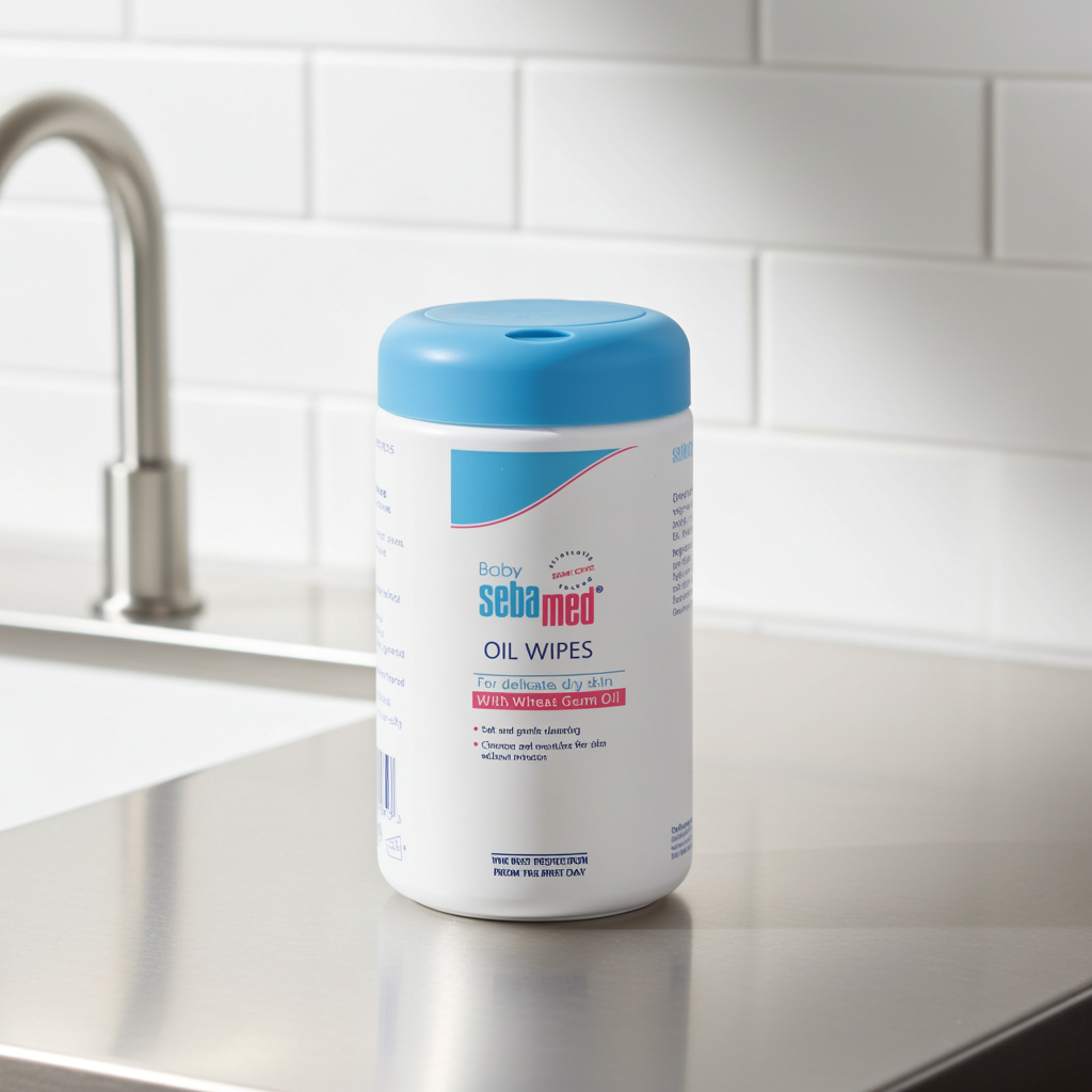 Sebamed Baby Oil Wipes with Wheat Germ Oil 70 Pieces