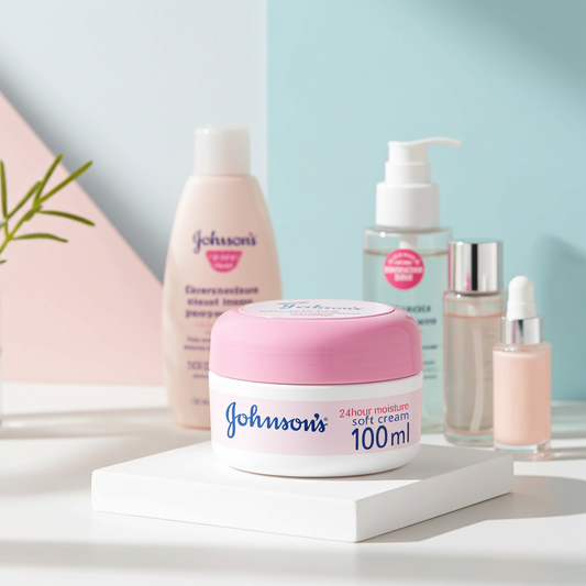Johnson's Soft Cream 100g – Gentle Moisturising Cream for Baby & Family