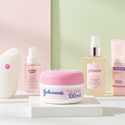 Johnson's Soft Cream 100g – Gentle Moisturising Cream for Baby & Family