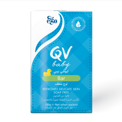 QV Baby Bar – 100g | Gentle Soap-Free Cleansing Bar for Baby's Delicate Skin