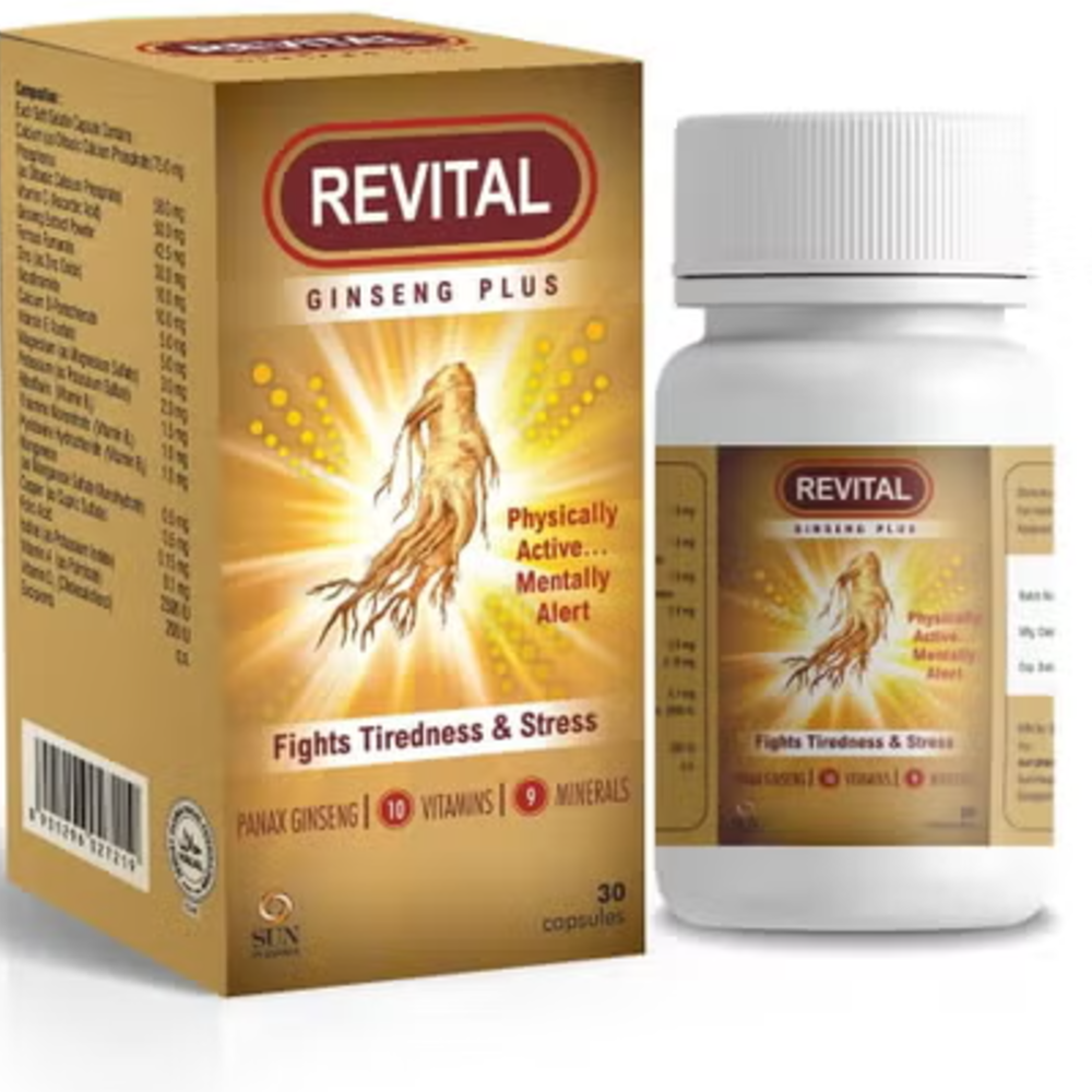 Revital Ginseng Plus Capsules, 30S