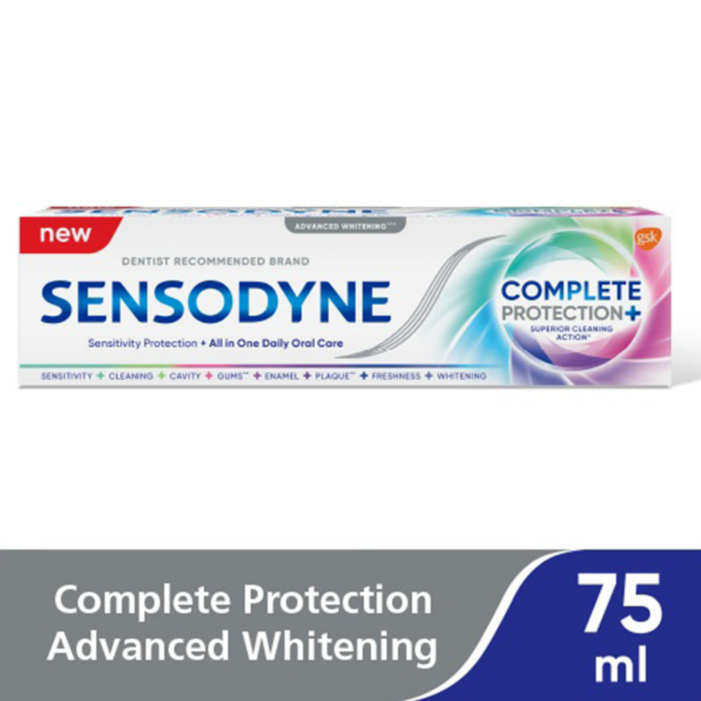 Sensodyne Complete Protection Plus Whitening Toothpaste, 75Ml
