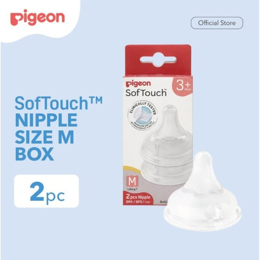 Pigeon SofTouch Nipple M 3+ Months 2s