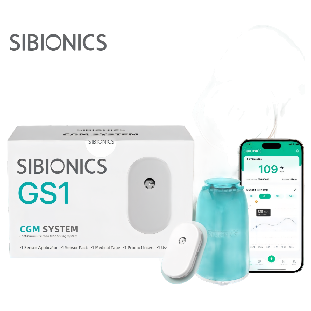 Sibionics GS1 Continuous Glucose Monitoring (CGM) System