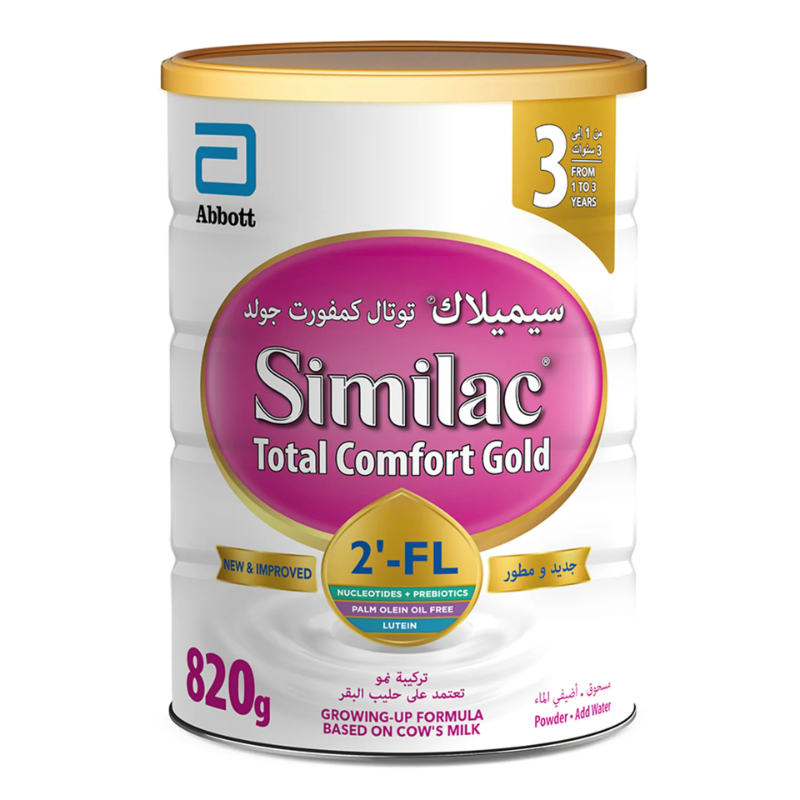 Similac Total Comfort Growing-Up Milk Formula, Stage 3, 1-3 Years, 820G