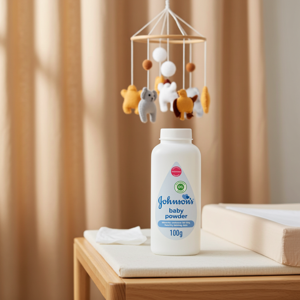 Johnson's Baby Powder 100g – Gentle Moisture-Absorbing Powder for Baby's Soft Skin