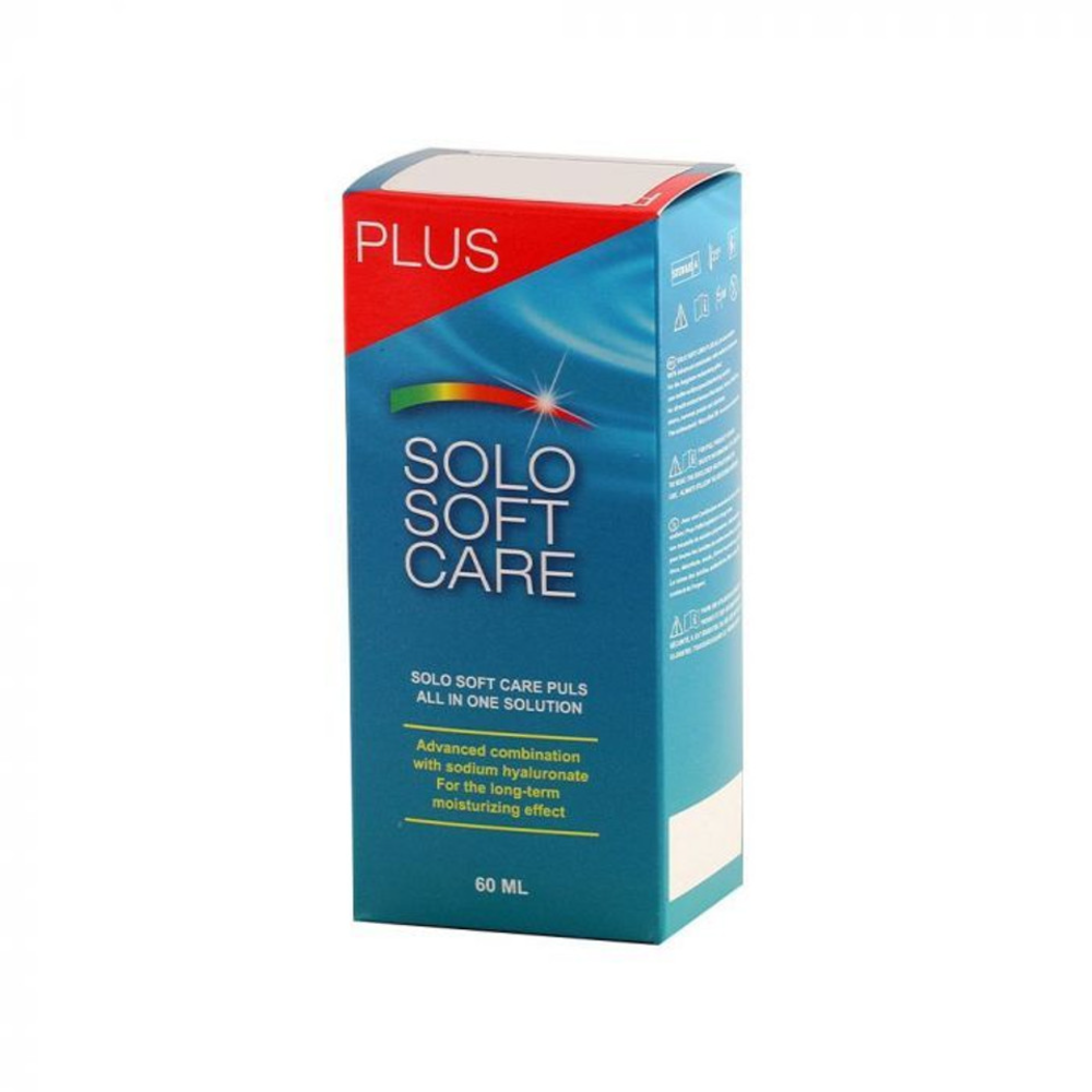 Solo Soft Care Plus Contact Lenses Solution, 60Ml