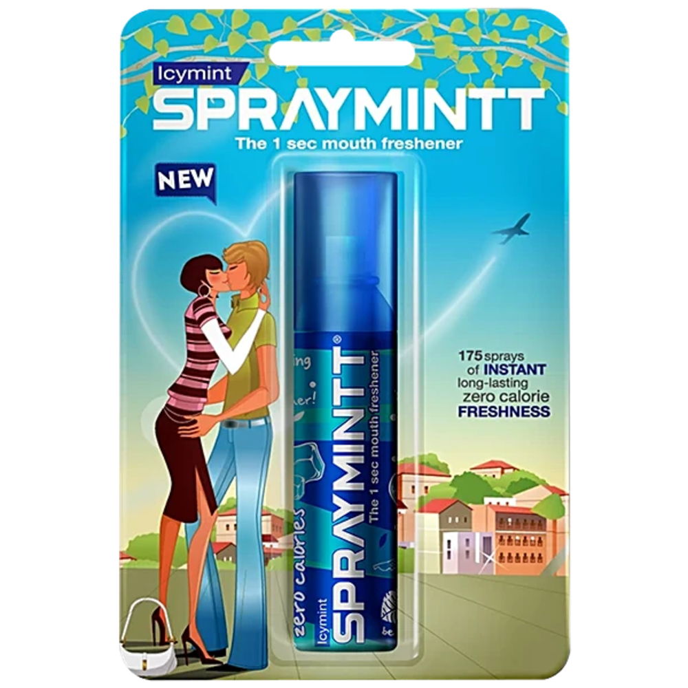 Spraymintt Instant Mouth Icy Mint Freshener, 15G