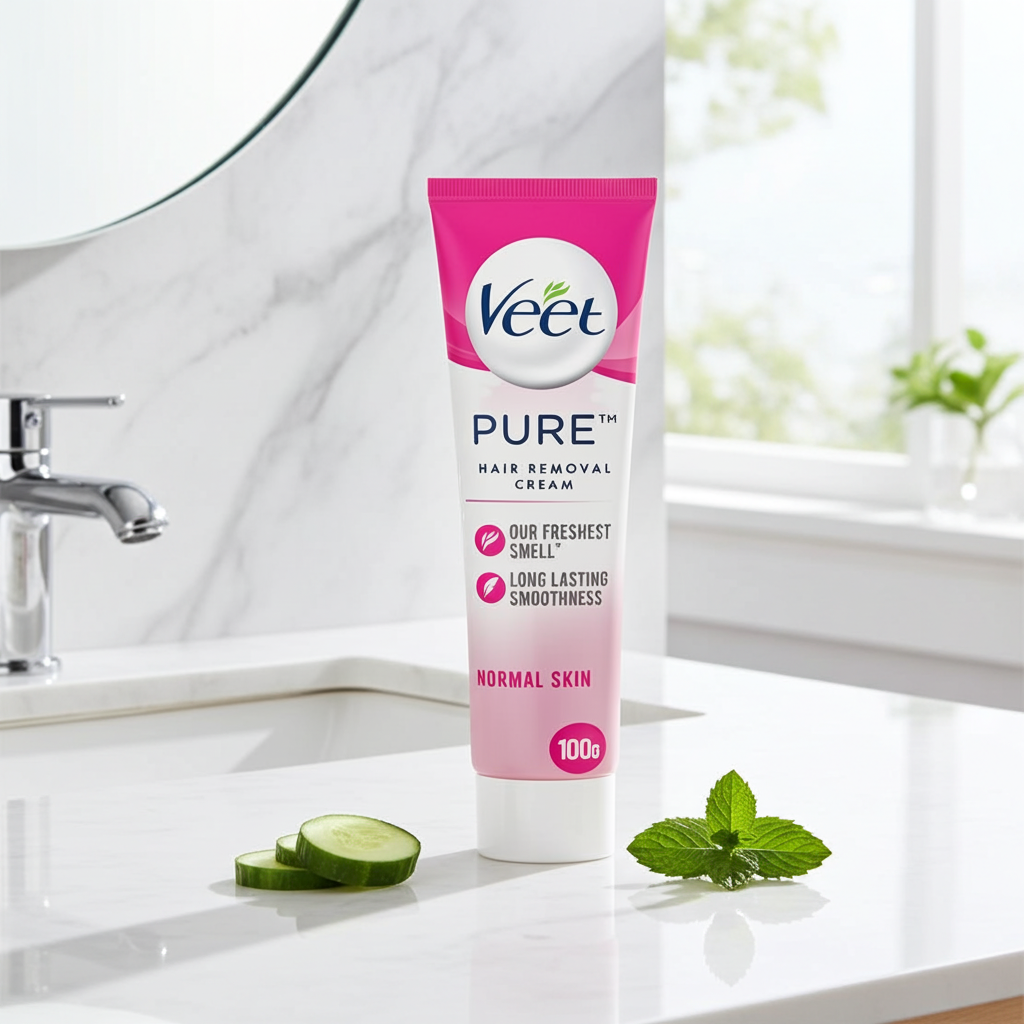 Veet Silky Fresh Moisturising Hair Removal Cream with Lotus Flower Extract 100g