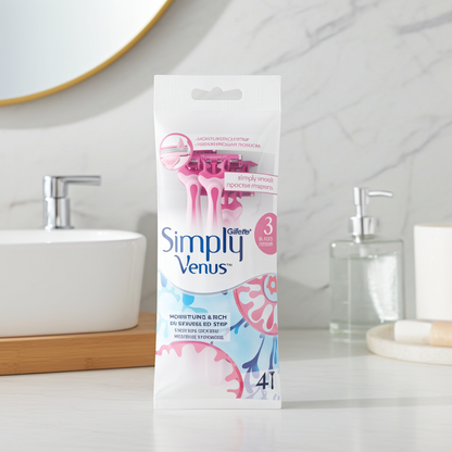Gillette Simply Venus 3 Disposable Razors 4S
