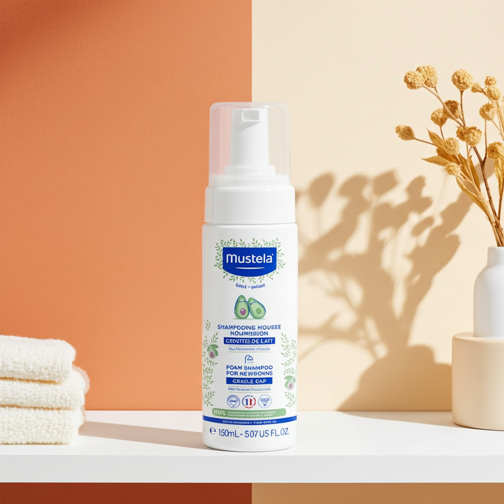 Mustela Foam Shampoo for Newborns Cradle Cap 150ml