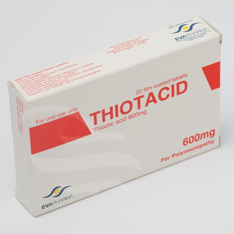 Thiotacid 600Mg Tablets, 20 Pieces