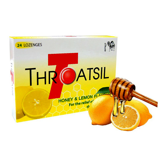 Throatsil Lozenges Honey & Lemon, 24 Pieces