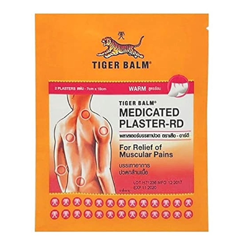 Tiger Balm Warm Plaster, 10X14cm, 2 Pieces