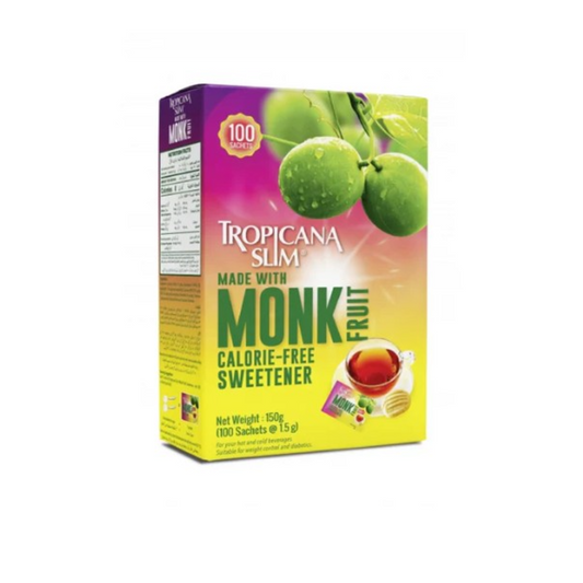 Tropicana Fruit Sweetener Slim Monk, 50 Sachets