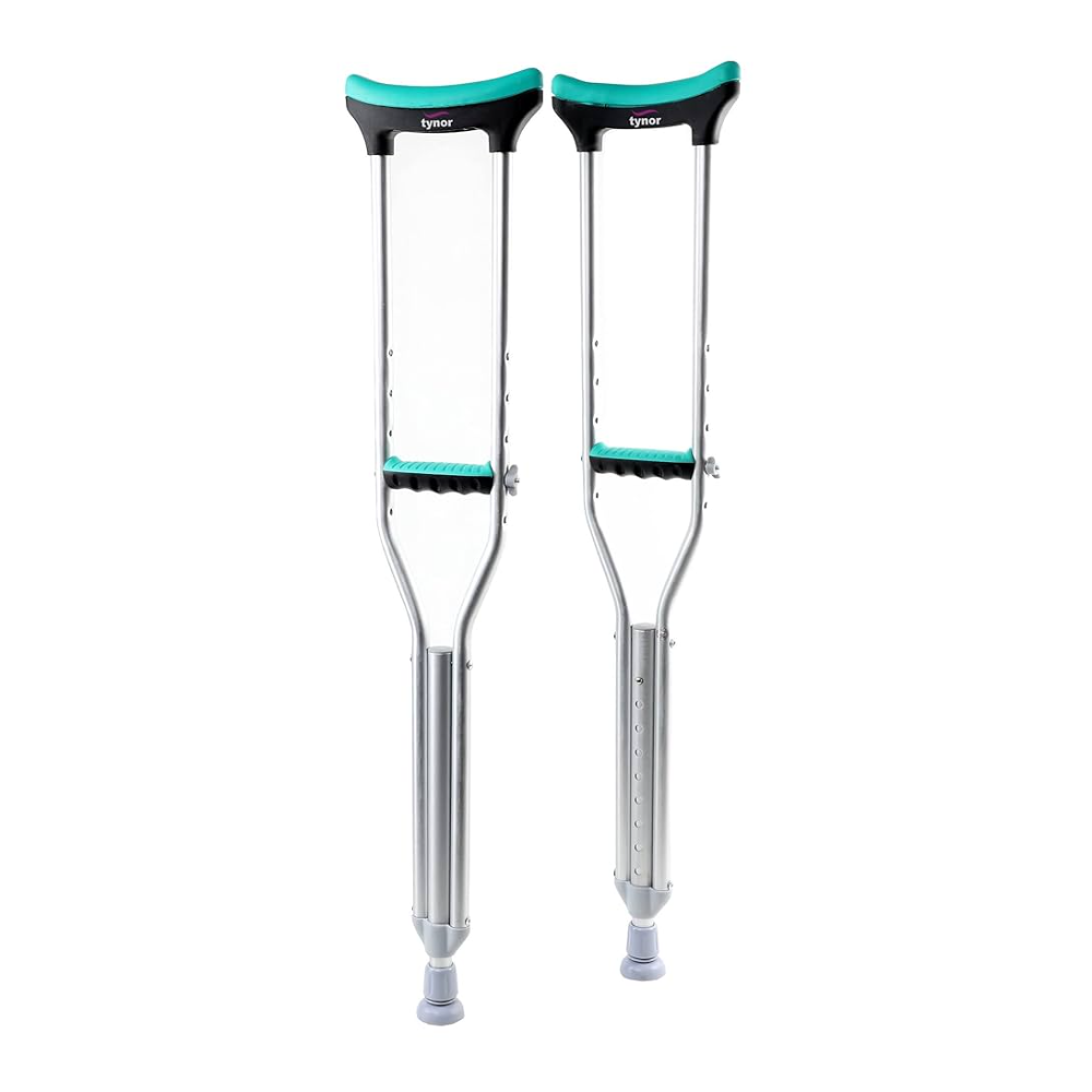 Tynor Auxiliary Crutches Pair Medium 2x1'S