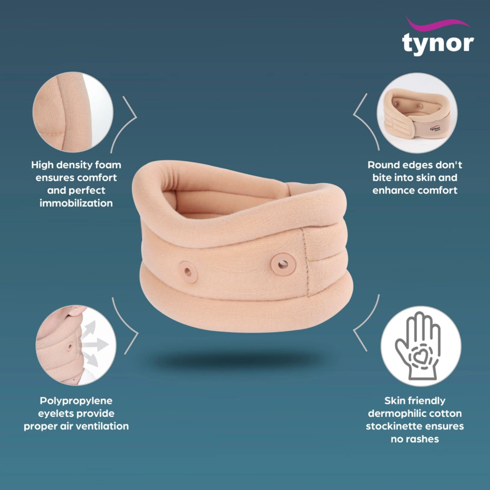 Tynor Cervical Collar Soft W.Support (M) B- 02