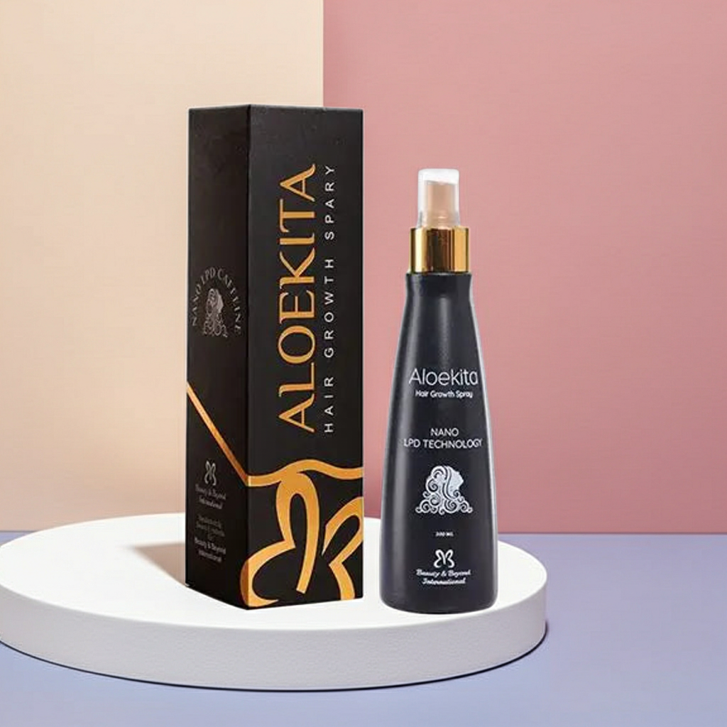 Aloekita Aloe Vera Hair Growth Scalp Spray for Hair Thinning & Hair Loss, 200ml