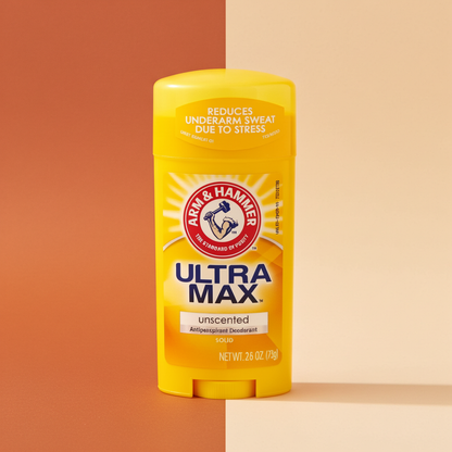 Arm & Hammer Ultra Max Unscented Deodorant Stick 73g