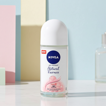 Nivea 48h Protection Natural Radiance Antiperspirant Roll-On for Women 50ml