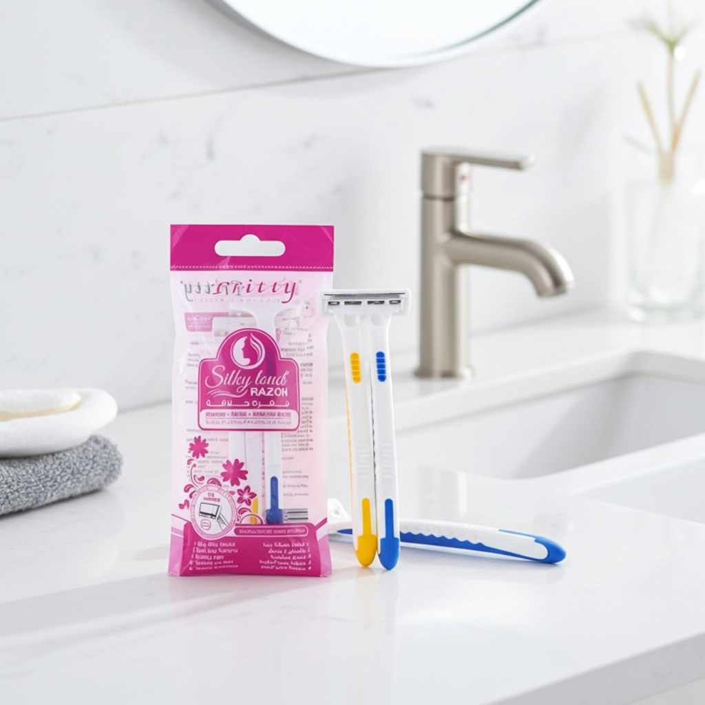 Pritty Silky Touch Skin Razor 3pc (FRL-3PEE)