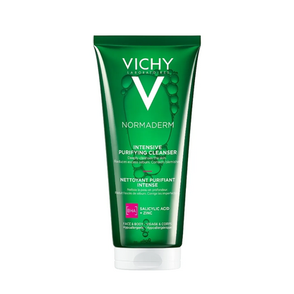 Vichy Normaderm Phytosolution Face Cleanser Gel 200ml – For Oily & Acne-Prone Skin with Salicylic Acid