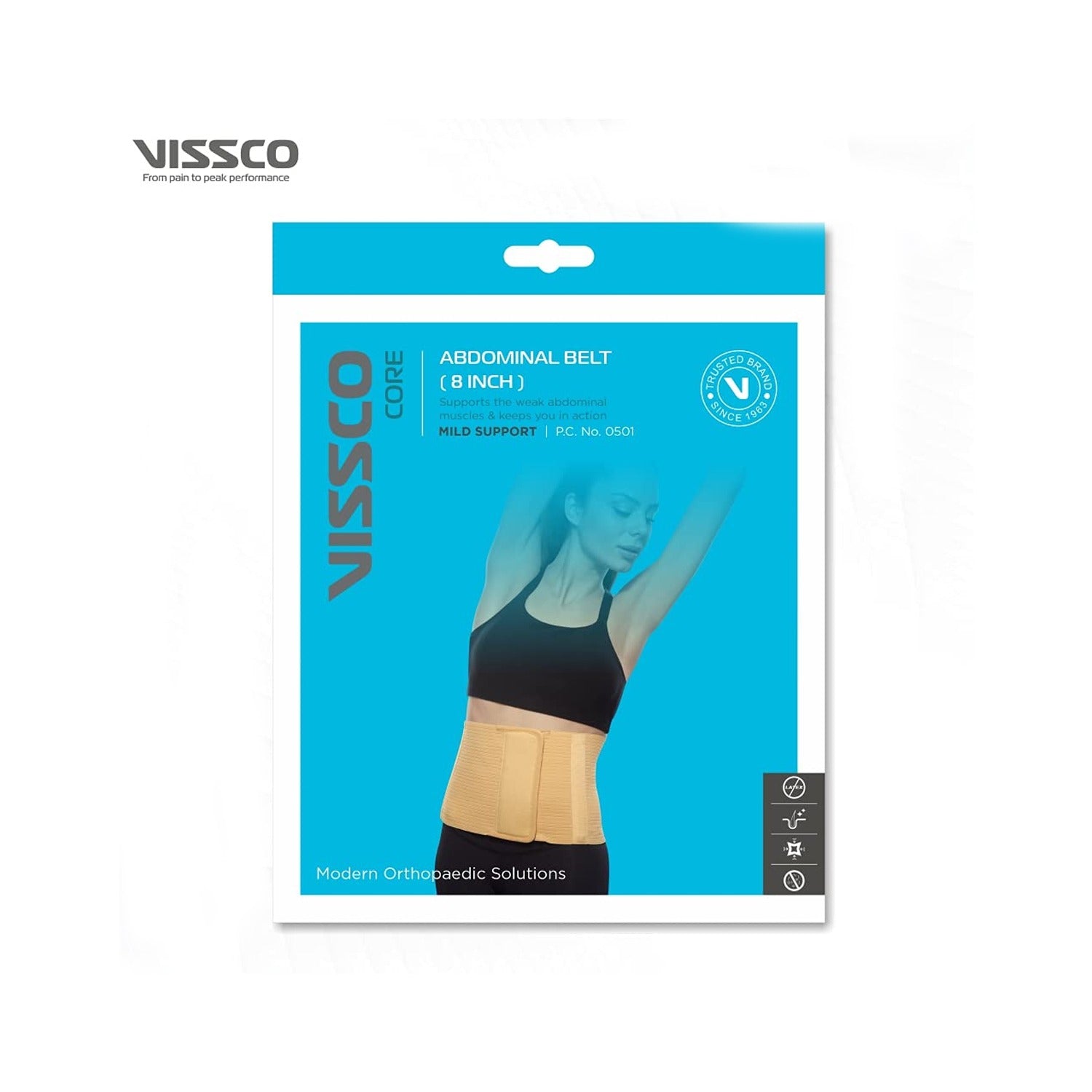 Vissco Core Abdominal Belt(8-Inch)-S(0501)