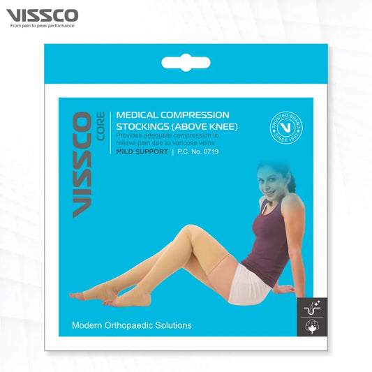 Vissco Core Medi Compre Stockings (Abo Knee) Pair-Xxl (0719)
