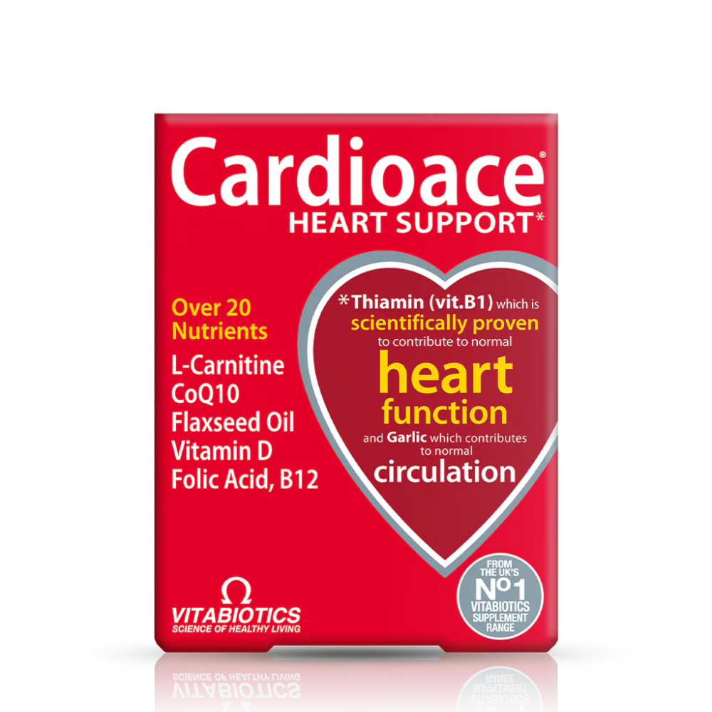 Vitaboitics Cardioace Original Heart Function Omega-3 Garlic Folic Acid Capsules 30 Pieces