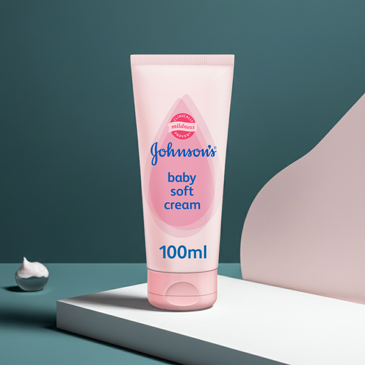Johnson's Baby Soft Cream 100ml – Gentle Moisturising Cream for Baby's Delicate Skin