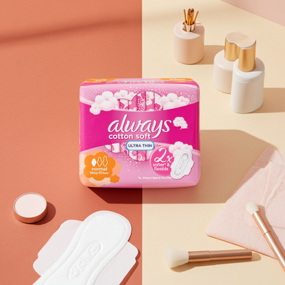 Always Pink Ultra Thin Sanitary Pads 10 Pads – Lightweight Daily Protection with SoftDry Technology