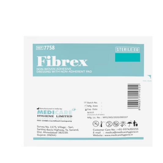 Wound Dressing Non Wove Fibrex 10*10cm 25x1"s (Medicare)