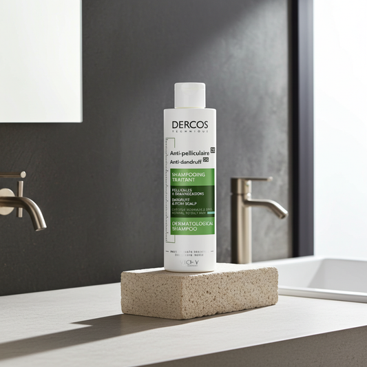 Vichy Dercos Anti-Dandruff Shampoo for Normal to Oily Hair 200ml – Clinically Proven Flake Control