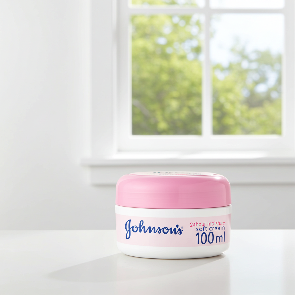 Johnson's Soft Cream 100g – Gentle Moisturising Cream for Baby & Family
