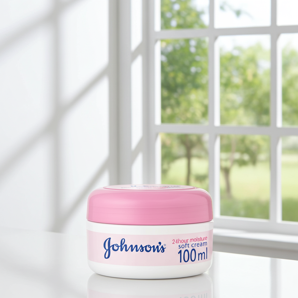 Johnson's Soft Cream 100g – Gentle Moisturising Cream for Baby & Family