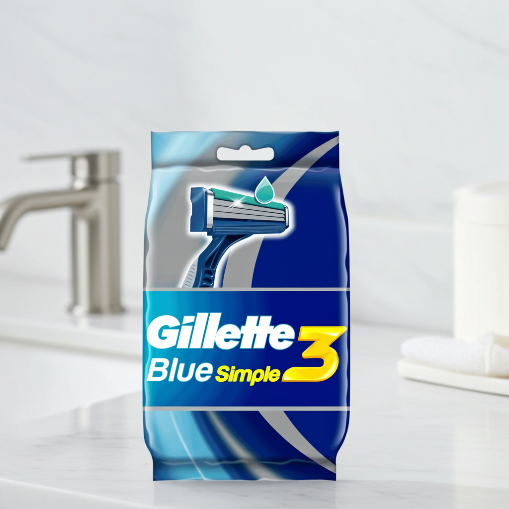 Gillette Blue 3 Simple Disposable Razors 4S