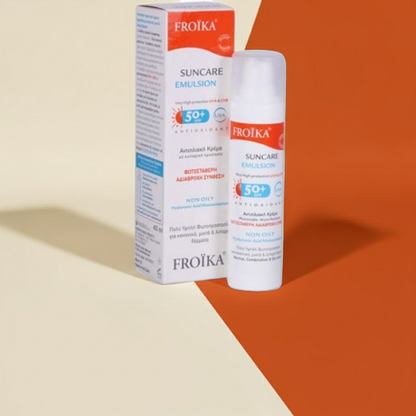 Froika Suncare Emulsion SPF 50+ Very High Protection Sunscreen for Normal, Combination & Oily Skin, 50ml