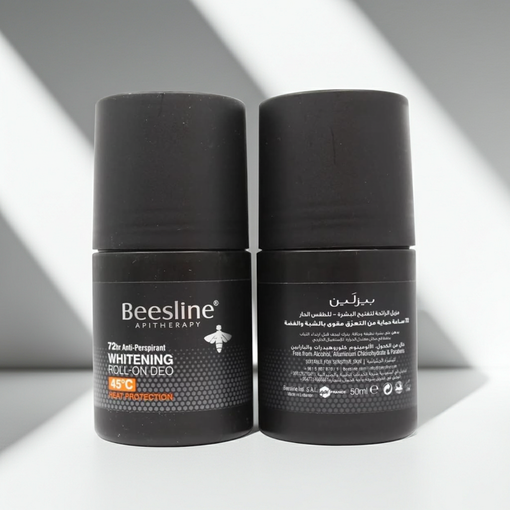 Beesline Whitening Roll-On Deodorant Heat Protection Silver Power, 1+1 Offer