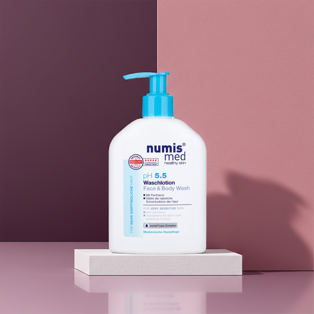 Numis Med pH 5.5 Face & Body Wash for Sensitive Skin 200ml
