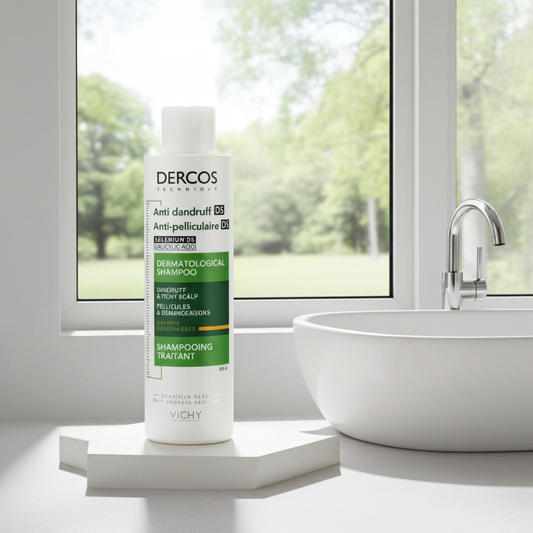 Vichy Dercos Anti-Dandruff Shampoo for Dry Hair 200ml – Clinically Proven Dandruff Control